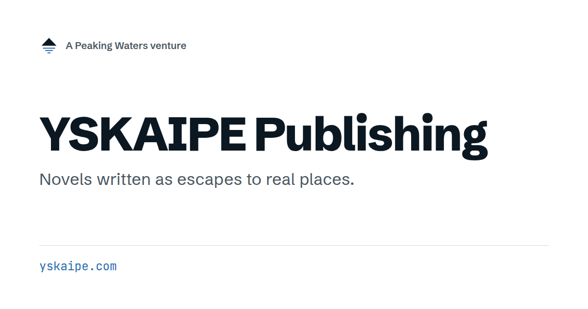 YSKAIPE Publishing card